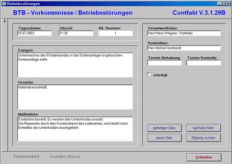 Contfakt® - Statistik > Auswertungen