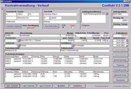 Contfakt® - Auftragsbearbeitung > Kontraktverwaltung