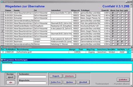 Contfakt® - Auftragsbearbeitung > Fahrzeugwaagen